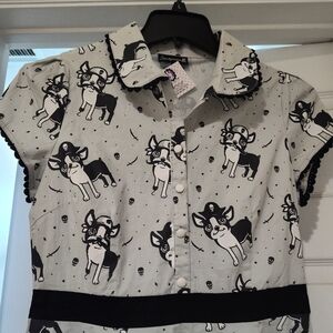 Sourpuss Boston Terrier Dress New